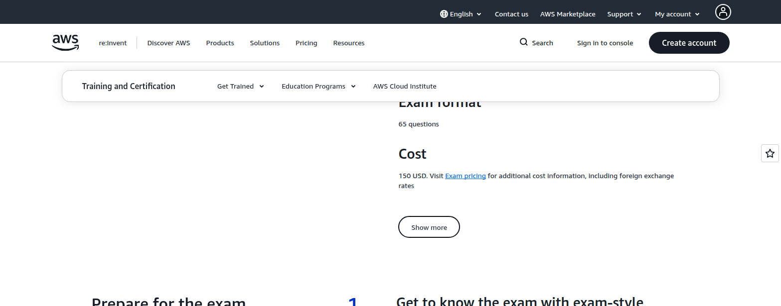 AWS Certified Machine Learning Engineer – Associate prep section