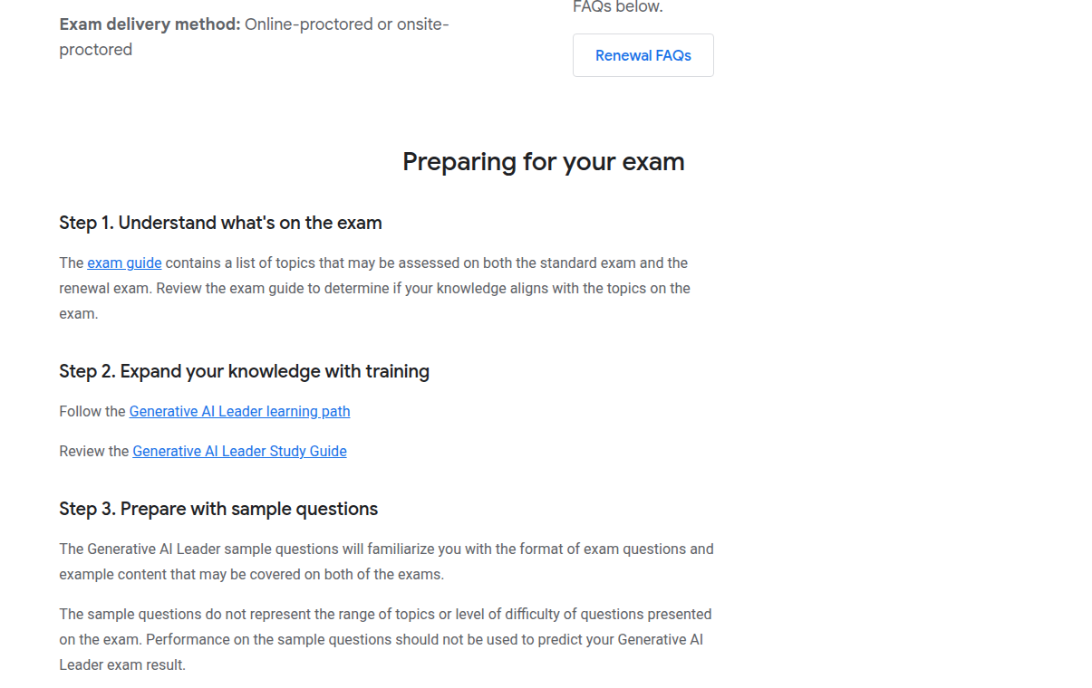 Google Skills learning path for the Generative AI Leader certification