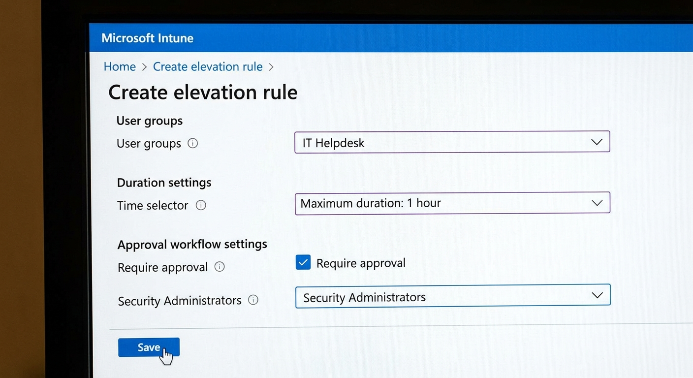 Endpoint Privilege Management elevation rules